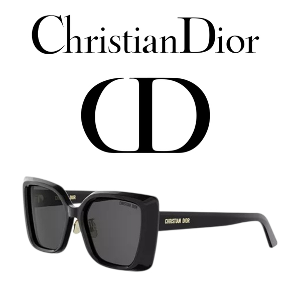 Brand NEW!!! Authenticated CHRISTAIN DIOR SUNGLASSES SQUARE MSRP $640 Midnight main image 4